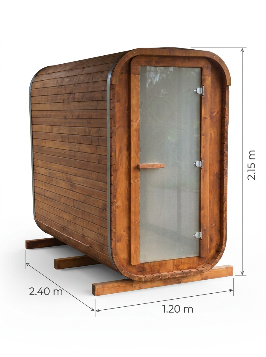Steam & Oak Pod Sauna 2.4m