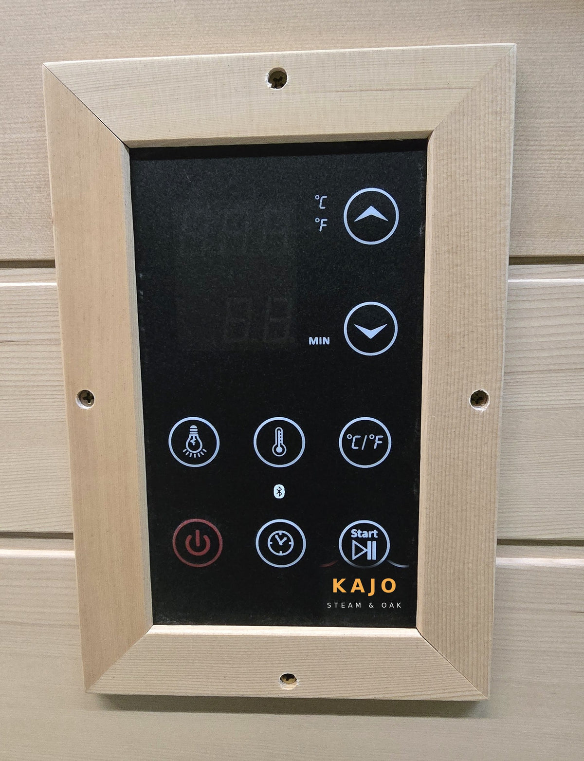 Kajo digital control panel with Bluetooth — hemlock frame
