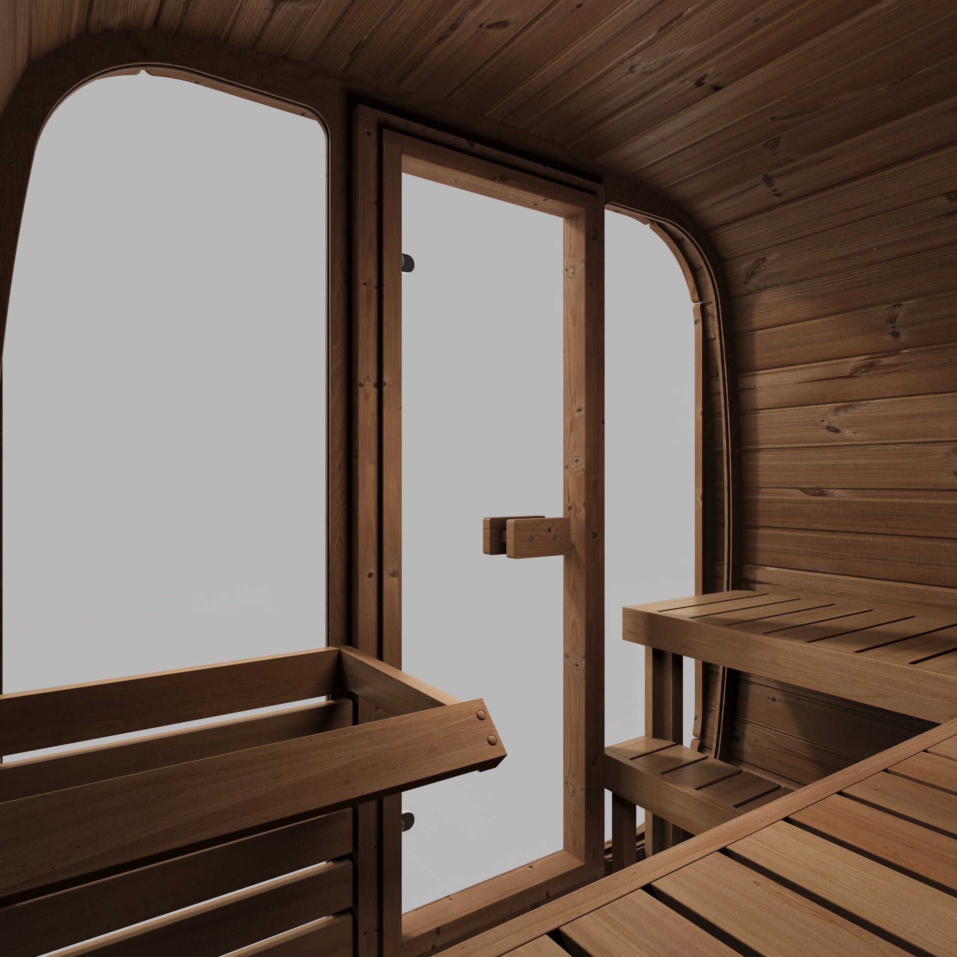 Steam & Oak Tallin 160 thermowood outdoor sauna, view 7