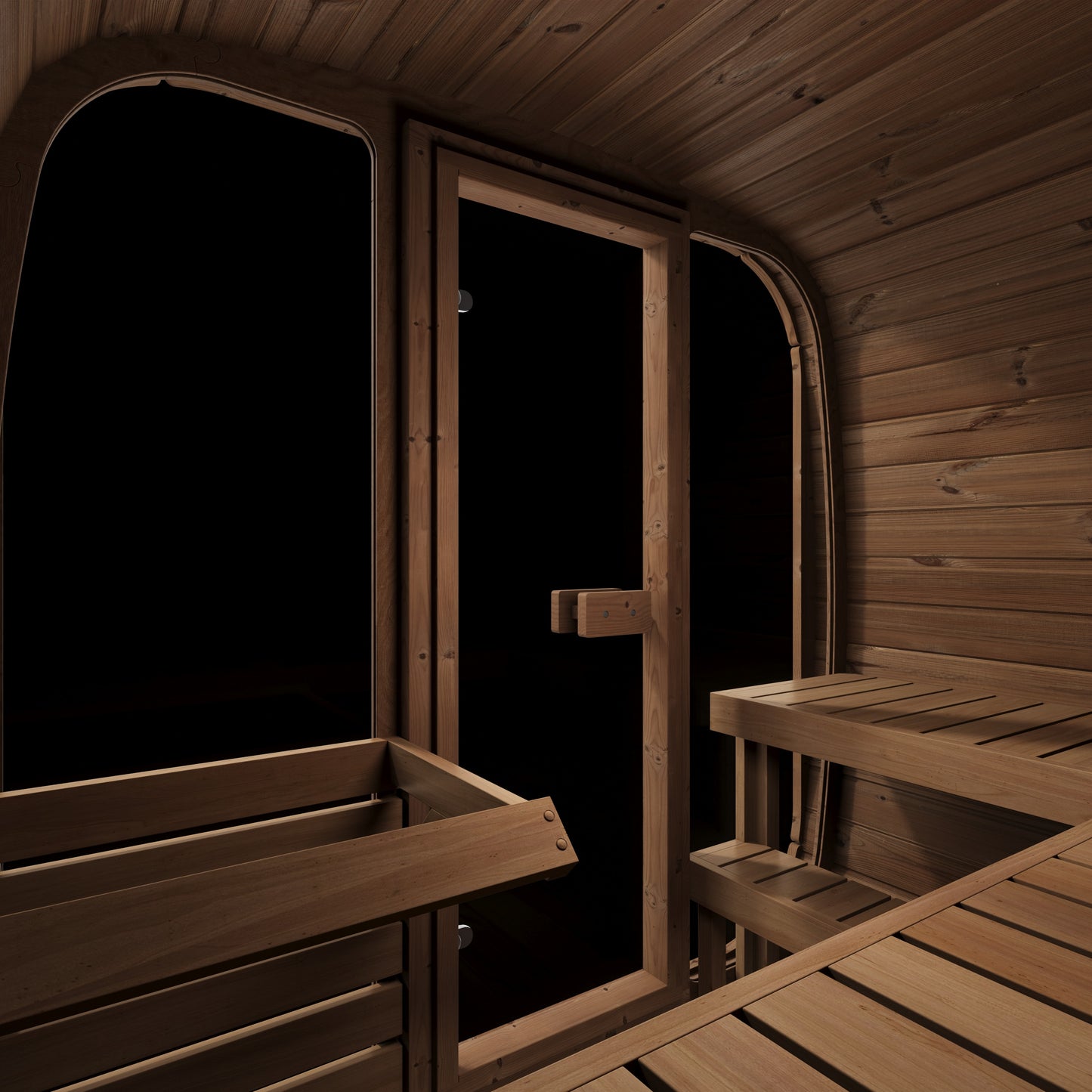 Steam & Oak Tallin 160 thermowood outdoor sauna, view 8