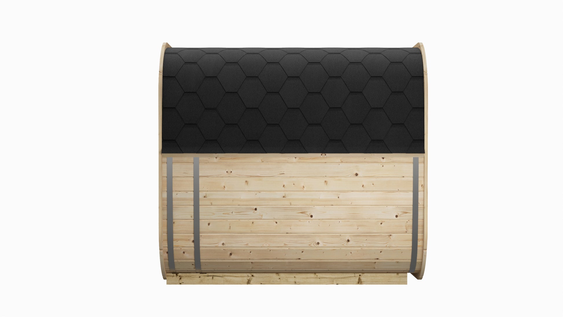 Steam & Oak Tallin 200 outdoor cube sauna in Nordic spruce, view 3