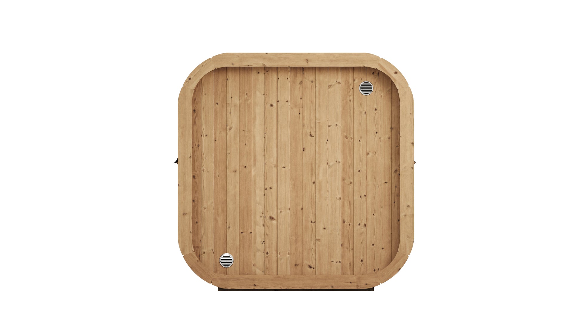 Steam & Oak Tallin 200 outdoor cube sauna in thermowood, view 1