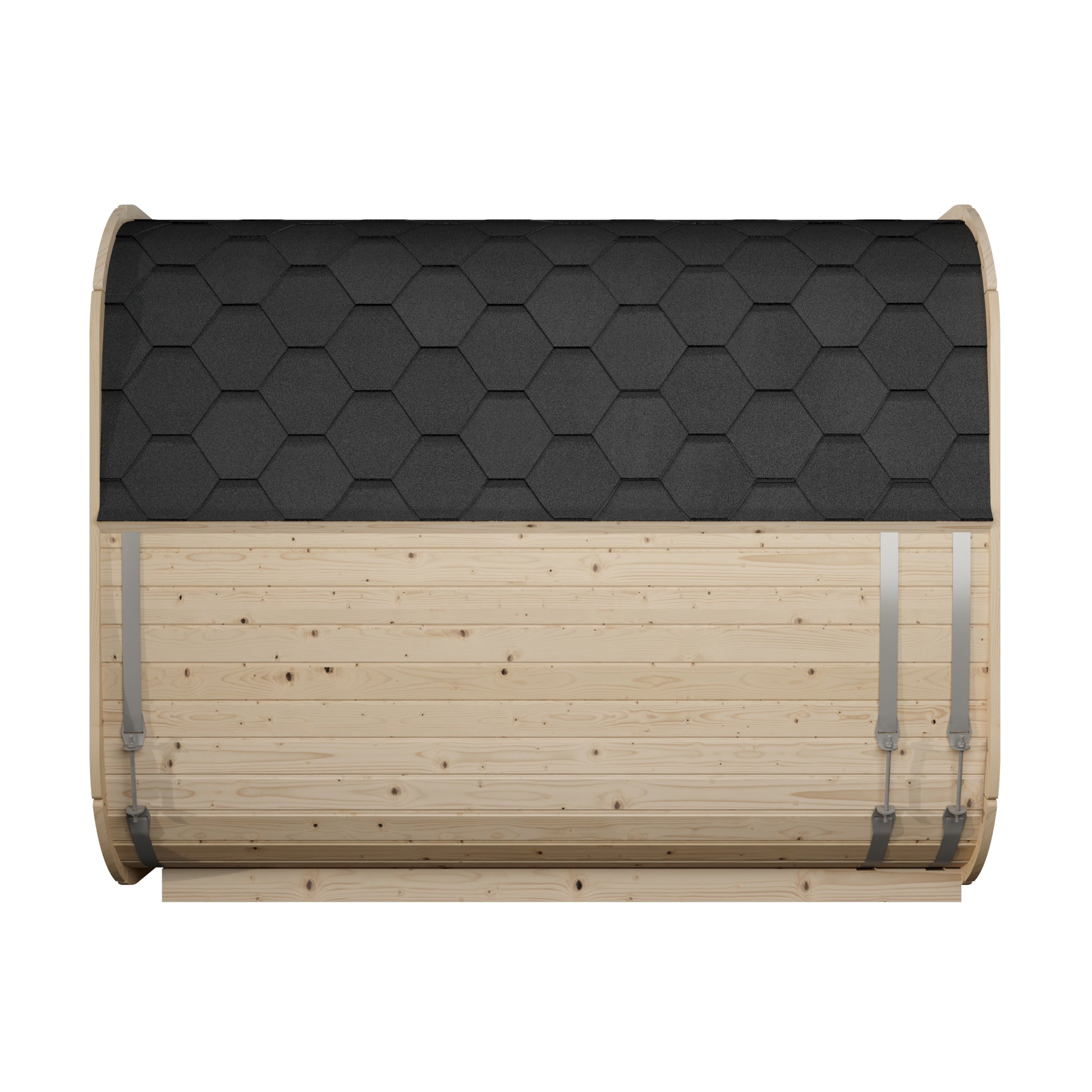 Steam & Oak Tallin 250 outdoor cube sauna in Nordic spruce, view 3