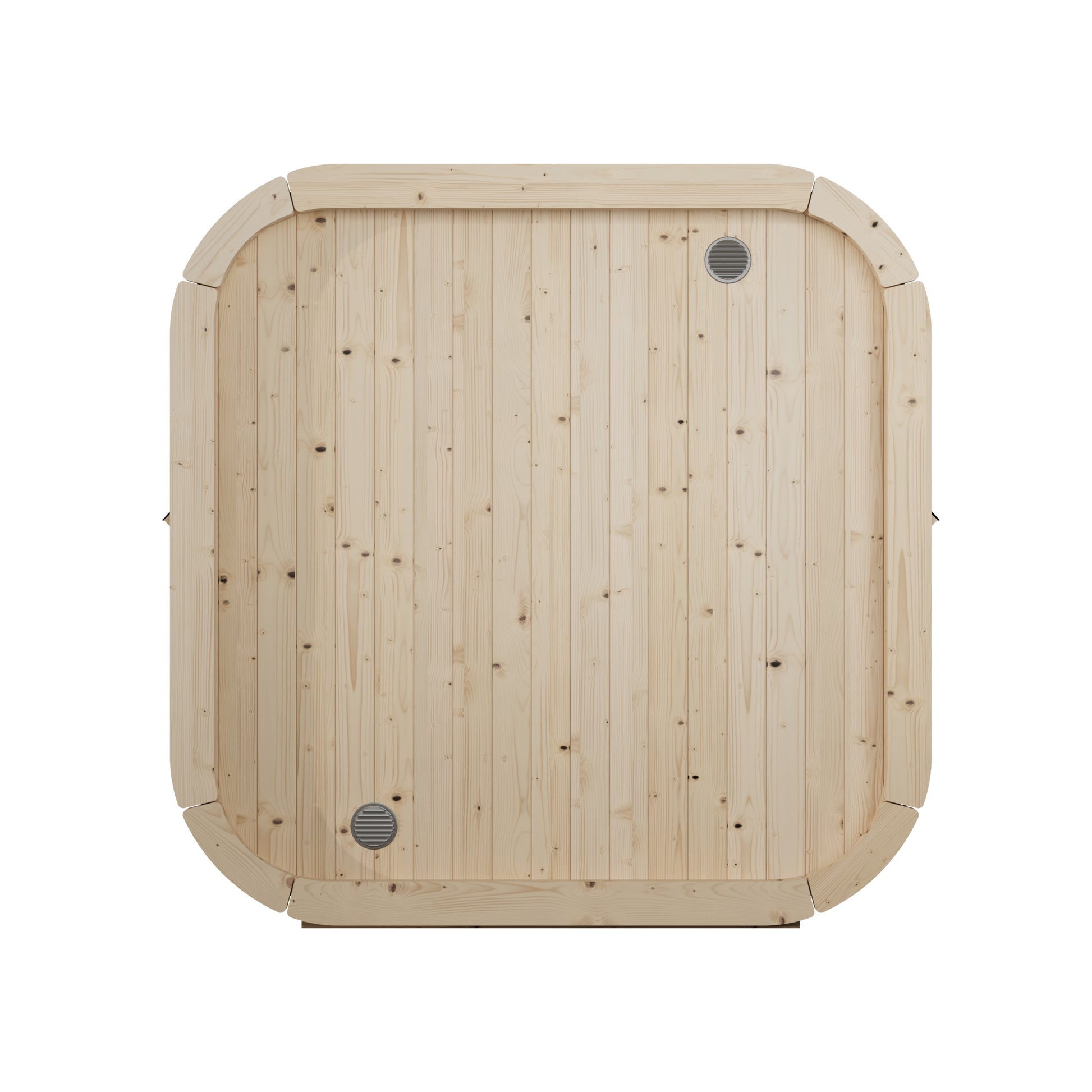 Steam & Oak Tallin 250 outdoor cube sauna in Nordic spruce, view 4