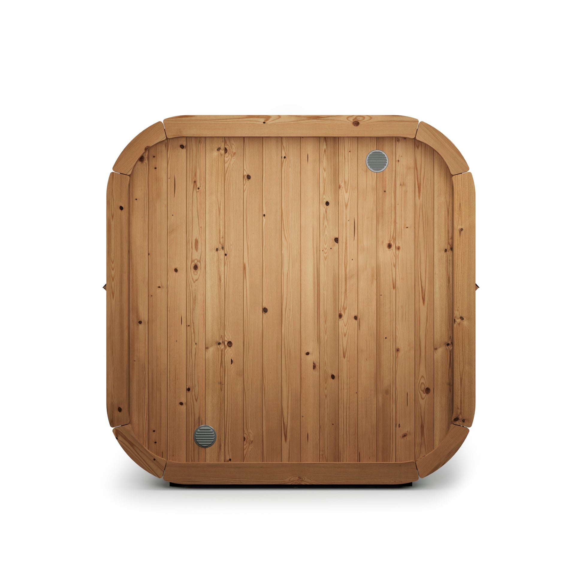 Steam & Oak Tallin 250 outdoor cube sauna in thermowood, view 2