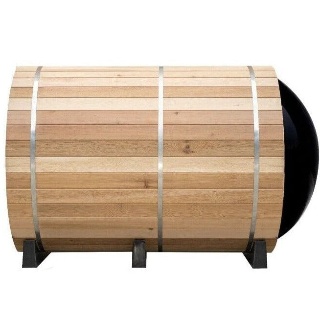 Vantage 1800 Barrel Sauna — 4 Person Outdoor Panoramic | Steam & Oak